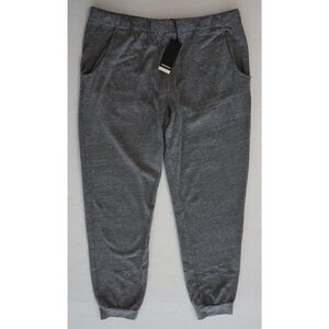 Monrow HB0307-30 Women's Sz Large Gray Heather Supersoft Jogger Sweatpants